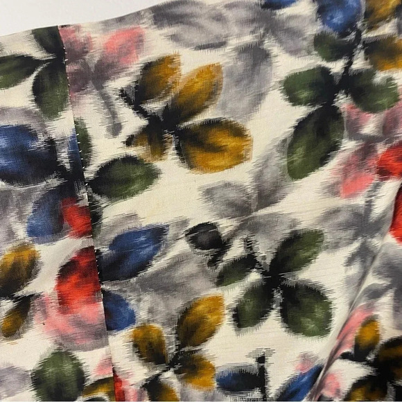 VTG Kimono Haori Traditional Japanese Jacket Silk Pattern Colorful Leaf Print OS - Picture 13 of 16